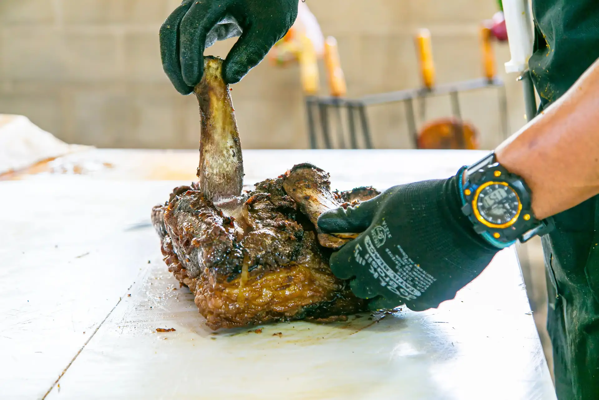 Carne no ponto, fogo de chão