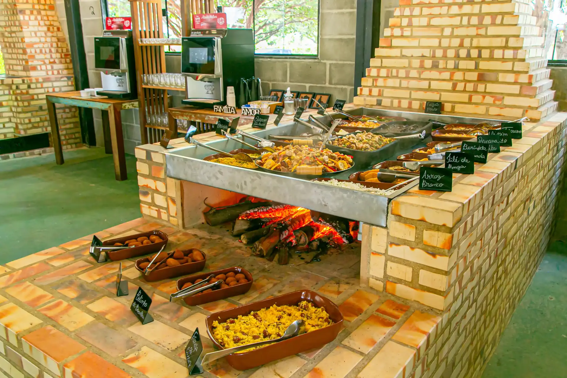 Almoço no campo na Quinta